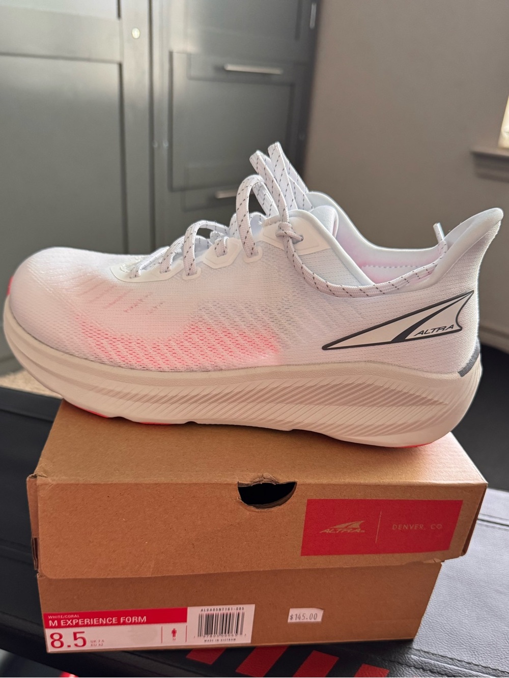 Altra Experience Form Men’s Running Shoes Size 8.5 White Coral New